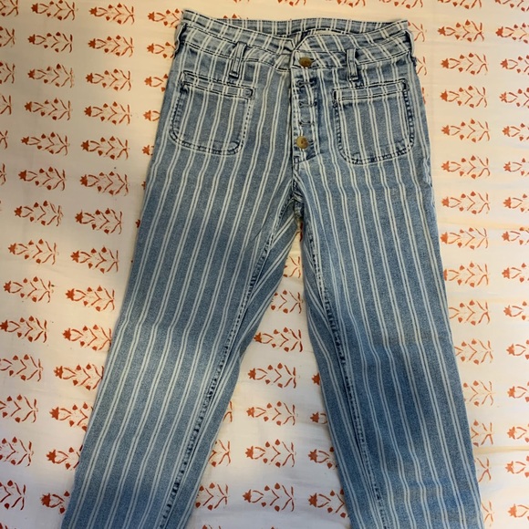 Pilcro and the Letterpress size 27 striped jeans - Picture 1 of 4